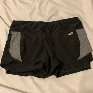 Black athletic shorts